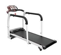 YZDKJDZ Folding Walking Machine for Elderly, Electric Rehabilitation Treadmill with Safety Handrails and LED Display, for Home Fitness Exercise Limb Recovery Indoor Training, 2.0HP Motor