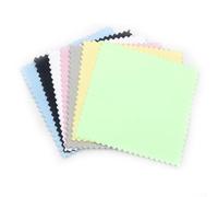 YZDKR 10pcs Silver Polishing Cloth Silver Cleaning Polishing Cloth Soft Clean Wipe Wiping Cloth for Silver Gold Jewelry Tools for Jewellery(8x8cm Random)