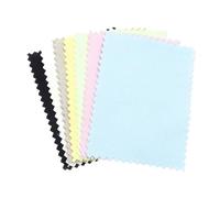 YZDKR 10pcs Silver Polishing Cloth Silver Cleaning Polishing Cloth Soft Clean Wipe Wiping Cloth for Silver Gold Jewelry Tools for Jewellery(6x8cm Random)