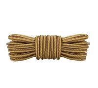 YZDKR 1Pair Shoe Laces Boots Round Striped Double Color Fashion Shoelaces Outdoor Hiking and Leisure Sports Shoelace for footwear across all age groups(Golden yellow brown,120cm)