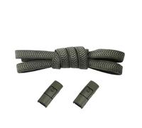 YZDKR 1Pair Shoelaces Colorful Press Metal Lock Shoelace No Tie Elastic Flat Shoe Laces Sneakers Without Ties Shoestrings Accessories for footwear across all age groups(Green)