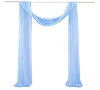 YZDKR 1Pcs White Wedding Arch Draping Fabric 75X600CM Chiffon Drape Sheer Backdrop Reception Ceremony Decor for Wedding Backdrop(Color9)