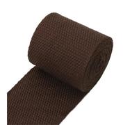 YZDKR 3 Meters 50mm Thick 2mm Canvas Polyester Cotton Webbing Label Ribbon Bags Backpack Belt Strap Bias Binding Tape DIY Sewing Craft for Sewing Cloth DIY Craft(51DarkCoffee)