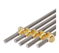 YZDKR 3D Printer Length 100/150/200/250/300/400/500mm T-type Stepper Motor Trapezoidal Lead Screw 8MM Thread T8 for 3D printer lead screws(150MM)