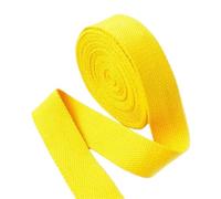 YZDKR 4 Meters 1.3mm Thick Cotton Webbing Tapes 20-50MM Backpacks Strap Band Garment Ribbons Belt DIY Sewing Decoration Accessories for Sewing Cloth DIY Craft(Yellow,38mm)