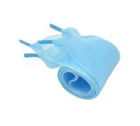 YZDKR 4cm Widened Shoelaces Transparent Chiffon Yarn Flat Silk Big Bow Wide Laces White Casual Shoes for footwear across all age groups(Blue,180 cm)