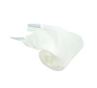 YZDKR 4cm Widened Shoelaces Transparent Chiffon Yarn Flat Silk Big Bow Wide Laces White Casual Shoes for footwear across all age groups(White,140cm)