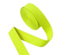YZDKR 5 Meters 20-50mm Cotton Webbings 1.5mm Thick High Tenacity Backpack Strap Webbing Label Ribbon Clothes Sewing Tape Bias Binding for Sewing Cloth DIY Craft(Green 2,32mm)