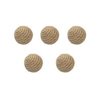 YZDKR 5PCS Sounding Sisal Cat Scratching Balls Interactive Handmade Toys for Kittens & Home Play for Indoor Cats Adult