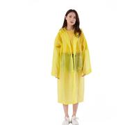 YZDKR Adult Raincoat Waterproof EVA Rain Coat Men Women Outdoor Hoodie Long Rainwear Hiking Travel Fishing Climbing Jacket for Outdoor Hiking Travel Fishing Climbing(Yellow)