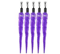 YZDKR Cat Toy Accessories Worm Replacement Heads Funny Plush Stick for Interactive Pet Play for Indoor Cats Adult(5Pcs Purple)