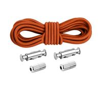 YZDKR Shoelaces Round Elastic Metal Lock Without Ties Sneakers Boots Shoelace Quick Laces for Shoes No Tie Shoe for footwear across all age groups(BROWN)