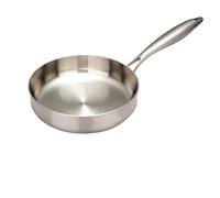 YZDKR Stainless Steel Frying Pan 316 Stainless Steel Frying Pan Wok Non Stick Fried Steak Pot Kitchen Cookware for Gas Stove and Induction(30cm)