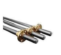 YZDKR T8 Lead Screw OD 8mm Lead 4mm/2mm/8mm Pitch 2mm Lenght 200mm 250mm 300mm 350mm 400mm 450mm 500mm With Nut For 3D Printer Parts for 3D printer lead screws(Lead 2mm,500mm)