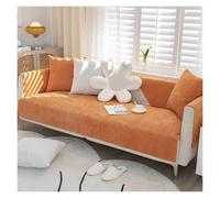 YZDKR Water Repellent Sofa Cover Slipcover Corner Sofa Mat Waterproof Four Season Universal Living Room Washable Chair Mats for Living Room Furniture Protector(Orange,90x210cm)