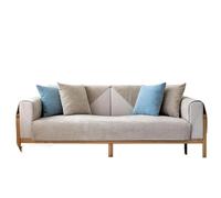 YZDKR Water Repellent Sofa Cover Slipcover Corner Sofa Mat Waterproof Four Season Universal Living Room Washable Chair Mats for Living Room Furniture Protector(Khaki,40x40cm)