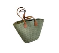 YZDKR Women Braided Basket Clutches Top-handle Bag Large Straw Portable Shoulder Bag Summer Beach Party Purses Shopper Satchel Female for Women(Green)