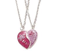 Yzdysg Best Friend Necklaces With Butterfly Flower Charm Heart Pendants Friendship Necklace Set For Daily Wear Butterfly Flower Heart Pendants