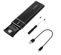 Yzdysg NVMe External Hard Drives Enclosure Easy Installation Hard Drive Enclosure USB 3.1 Gen 2 10Gbps Data Transfer