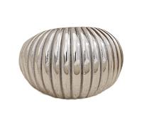 Yzdysg Rings, Delicate Fat Bread Stripe Rings Party Ready Gold or Silver Plated Jewelry in a Simple Fat Bread Styles