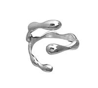Yzdysg Rings, Punk Alloy Two Hands Than Heart Gothic Love Heart Gesture Hands Zircon Crossed for Halloween Jewelry