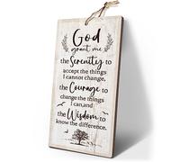 YZEXEZY Inspirational Religious Wall Decor-Serenity Prayer Sign12"x6"-God Grant Me-Christian Wall Art Gifts