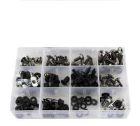 YZF R1 2009 2010 2011 2012 2013 2014 Motorcycle Fairing Bolt Kit With Nuts Screws Washers Clips Fasteners Steel Compatible With Various Models(Titanium)