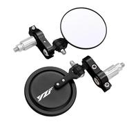 YZF R3 R1 R6 R15 R25 YZF 125 250 350 FZ1 FZS 1000S Motorcycle Round Folding Bar End Side Mirrors Handlebar Mirror(Black)