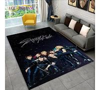 YZGAH Stray Kids Kpop Singer Star Area Rug,Carpet Rug for Living Room Bedroom Sofa Doormat Decoration, Kids Play Non-slip Floor Mat P6616 60X90CM