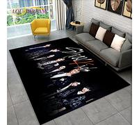 YZGAH Stray Kids Kpop Singer Star Area Rug,Carpet Rug for Living Room Bedroom Sofa Doormat Decoration, Kids Play Non-slip Floor Mat P4349 80X120CM