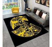 YZGAH Wu T-TANG Clans Series Sign Area Rug,Carpet Rug for Living Room Bedroom Sofa Doormat Decoration, Kids Play Non-slip Floor Mat 3D P2985 120X180CM