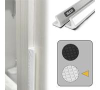 YZGJM Door Frame Adhesive Weather Stripping Seal Strip PU Foam, PE Cover, Groove Slot Installation for Large Gap, Sound Heat Insulation, Dust Water Moisture Prevention (19.6ft, White Adhesive)