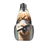YzgWjBhd Alpaca avatar Sling Bag for Men Women | Crossbody Fanny Pack with Zipper Pockets | Funny Backpack Chest Bag