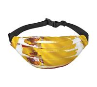 Yzgwjbhd Arizona Flag Print Large Crossbody Fanny Pack, Cute Waterproof Waist Pack Belt Bag For Men, Women, Stylish Running Accessory, Spain Flag, One Size