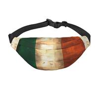 Yzgwjbhd Arizona Flag Print Large Crossbody Fanny Pack, Cute Waterproof Waist Pack Belt Bag For Men, Women, Stylish Running Accessory, Irish Flag1, One Size
