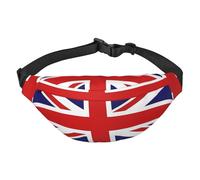 Yzgwjbhd Arizona Flag Print Large Crossbody Fanny Pack, Cute Waterproof Waist Pack Belt Bag For Men, Women, Stylish Running Accessory, UK Flag, One Size