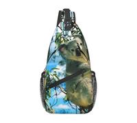 YzgWjBhd Bear Koala Sling Bag for Men Women | Crossbody Fanny Pack with Zipper Pockets | Funny Backpack Chest Bag
