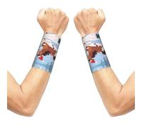 YzgWjBhd Big Horse Printed Wrist Sleeve Pair
