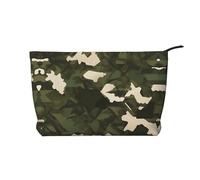 YzgWjBhd Black and White Giraffe Printed Corduroy Makeup Bag for Women, Durable Cosmetic Bags for Home Travel Office, Zipper Pouch Bag, Army Camouflage, One size