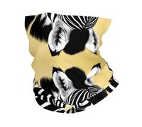 YzgWjBhd Black and white zebra Neck Gaiter for Women Men, Cute Face Mask, Funny Headscarf for Cycling Skiing Hiking, White, One size