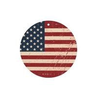YzgWjBhd Car Air Fresheners Cards Set of 6, Flag of America Printed Hanging Car Air Freshener, Funny Auto Air Freshener Paper