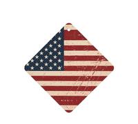 YzgWjBhd Car Air Fresheners Cards Set of 6, Flag of America Printed Hanging Car Air Freshener, Funny Auto Air Freshener Paper