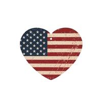 YzgWjBhd Car Air Fresheners Cards Set of 6, Flag of America Printed Hanging Car Air Freshener, Funny Auto Air Freshener Paper