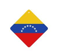 YzgWjBhd Car Air Fresheners Cards Set of 6, Flag of Venezuela Printed Hanging Car Air Freshener, Funny Auto Air Freshener Paper