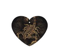 YzgWjBhd Car Air Fresheners Cards Set of 6, Gold Scorpion Printed Hanging Car Air Freshener, Funny Auto Air Freshener Paper