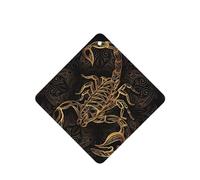 YzgWjBhd Car Air Fresheners Cards Set of 6, Gold Scorpion Printed Hanging Car Air Freshener, Funny Auto Air Freshener Paper