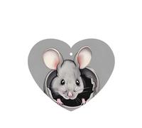 YzgWjBhd Car Air Fresheners Cards Set of 6, Grey rat Printed Hanging Car Air Freshener, Funny Auto Air Freshener Paper