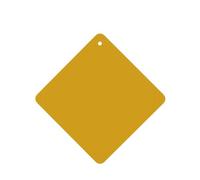 YzgWjBhd Car Air Fresheners Cards Set of 6, Mustard Yellow Printed Hanging Car Air Freshener, Funny Auto Air Freshener Paper