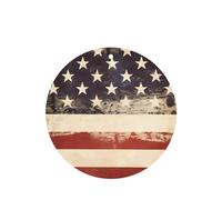 YzgWjBhd Car Air Fresheners Cards Set of 6, Vintage American USA Flag Printed Hanging Car Air Freshener, Funny Auto Air Freshener Paper