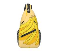 YzgWjBhd Cartoon Banana Sling Bag for Men Women | Crossbody Fanny Pack with Zipper Pockets | Funny Backpack Chest Bag